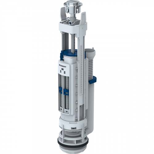 Смывной клапан типа 290, d40, двойной смыв: Глянц. хром, Geberit