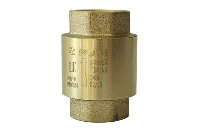 NRV-R клапан обратный резьбовой PN25 DN40 Т от-10C...+110C материал корпуса латунь CW602N