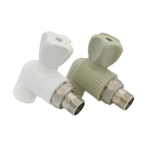 Кран шаровый PPR радиаторный угловой 25 х 3/4" PREMIUM (Lammin) 30/10