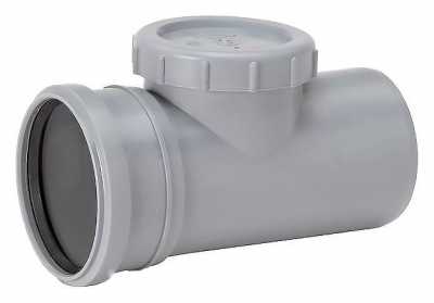 UPONOR ПАТРУБОК ДЛЯ ПРОЧИСТКИ  ОДНОРАСТРУБНЫЙ Д.110ММ СЕРЫЙ '10C