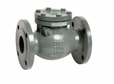 Клапан обратный створчатый фланцевый  корпус чугун, диск чугун, седловое уплотнение  EPDM PN16    DN150