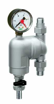 Фильтр (с манометром), с поворотным соединением, американка-американка (сетка 300 мкм) 3/4"