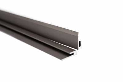 Рамка декоративная профиль U алюминий бронза