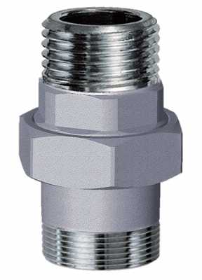 Прямой 3-х разъемный фитинг с PTFE уплотнением, американка-НР 1/2"