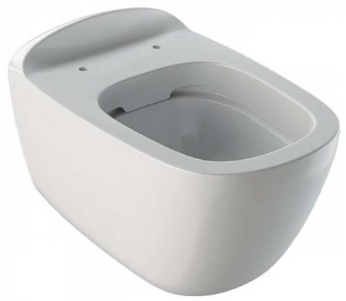 Подвесной унитаз вертикальный смыв Geberit Citterio, закрытая форма, Rimfree: T=56см, Белый / Специальное керамическое покрытие KeraTect