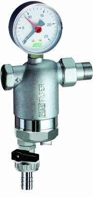 Фильтр (с манометром), американка-ВР (сетка 100 мкм) 1/2", С МАГНИТНОЙ ВСТАВКОЙ