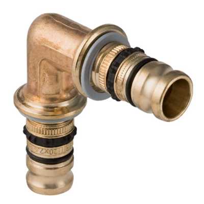 Угольник Geberit Mepla: 90°, CW617N, d=26мм