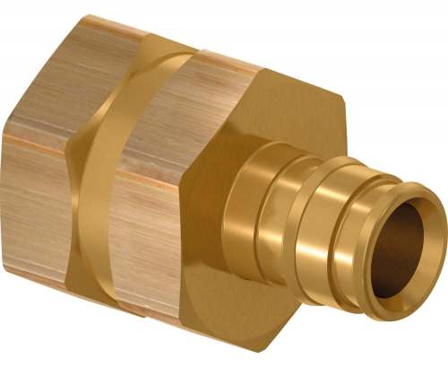 Usystems штуцер с внутренней резьбой латунный для труб PE-Xa 16-G1/2"ВР, тип 2 '60Ф