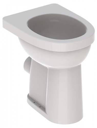 Напольный унитаз горизонтальный смыв Geberit Renova Comfort, увеличенной высоты, горизонтальный выпуск: T=47см, Белый