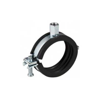 Хомут для трубы изолированный, с резьбовой муфтой M8/M10: 1.0215, di=15–19мм, С гальванической оцинковкой, Geberit