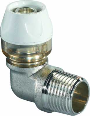 UPONOR RTM УГОЛЬНИК С НАРУЖНОЙ РЕЗЬБОЙ ЛАТУНЬ 20-3/4"НР '20C