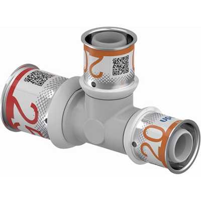 UPONOR S-PRESS PLUS ТРОЙНИК РЕДУКЦИОННЫЙ КОМПОЗИЦИОННЫЙ PPSU 25-20-20 '5И