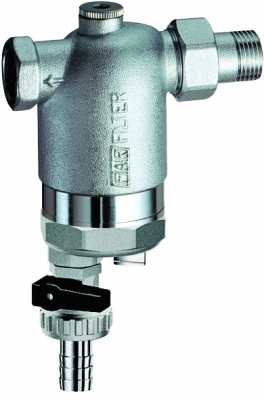 Фильтр под манометр, американка-ВР (сетка 100 мкм) 1/2", С МАГНИТНОЙ ВСТАВКОЙ