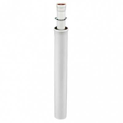 Коаксиальный удлиннитель ? 80/125 мм, дымовая часть – ПВХ, воздушная часть – ПВХ