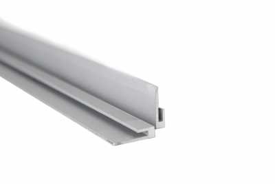 Рамка декоративная профиль U алюминий серебро