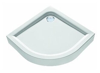 Душевой поддон с закругленными углами Kolo First: L=80см, B=80см, Белый / Глянцевый