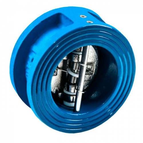 Клапан обратный двухстворчатый CB3448N DN 150 PN 16, межфланцевый, корпус и створки-чугун, уплотнение EPDM, Tecofi