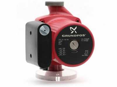 Одинарный циркуляционный насос UPS 25-100 180, 1x230 В, 50 Гц, 280/340/345 Вт, вход/выход G 1 1/2" PN10, монтажная длина L=180 мм, корпус-чугун, колесо-композит, Grundfos