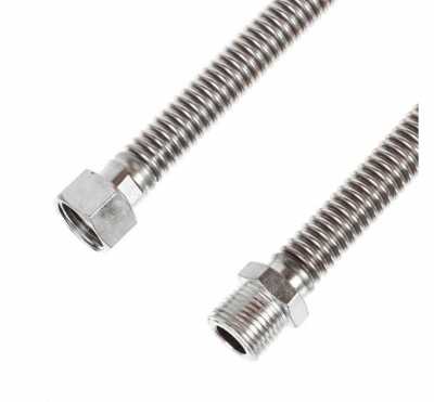 Гибкая подводка 1/2",1 м, Г-Ш шланг сильф SS, ГРЕЕРС