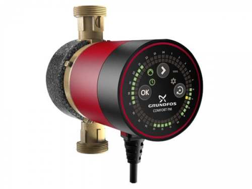 Циркуляционный насос COMFORT 15-14 BXDT PM, 1x230 В, 50 Гц, 7 Вт, вход/выход G 1" PN10, монтажная длина L=140 мм, корпус-латунь, колесо-композит, Grundfos