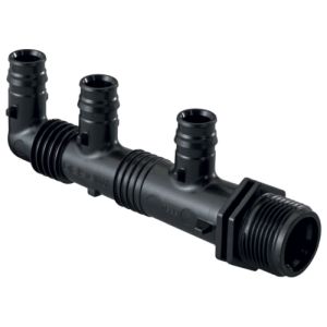 UPONOR Q&E КОЛЛЕКТОР С НАРУЖНОЙ РЕЗЬБОЙ PPSU G3/4"НР, 4X16 Ц/Ц45+35ММ '10C