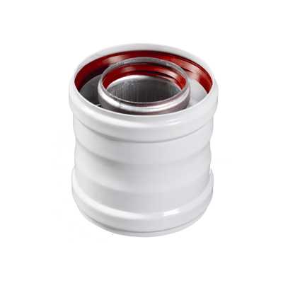 Муфта для соединения коаксиальных труб, диам. 60/100 мм