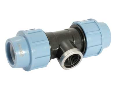 Тройник с внутренней резьбой TM 265012 ф20 х1/2"