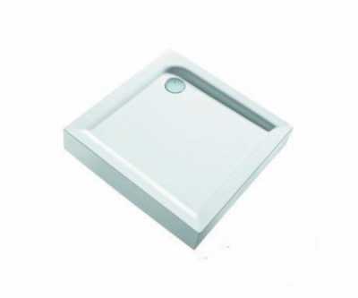 Квадратный душевой поддон Kolo First: L=80см, B=80см, Белый / Глянцевый