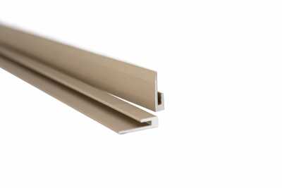 Рамка декоративная профиль U алюминий золото