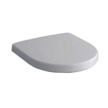 Сиденье для унитаза iCon: Функция плавного опускания=Нет, Быстроразъемные крепежные шарниры=Нет, Крепление=Сверху, Белый / Глянц., Geberit