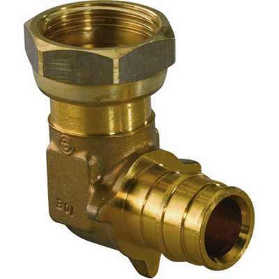 UPONOR Q&E УГОЛЬНИК С НАКИДНОЙ ГАЙКОЙ 16-G1/2"НГ '70А