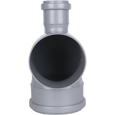 Отвод с фронт. патрубком (выход сзади) ПП D 110/050*87° СИНИКОН