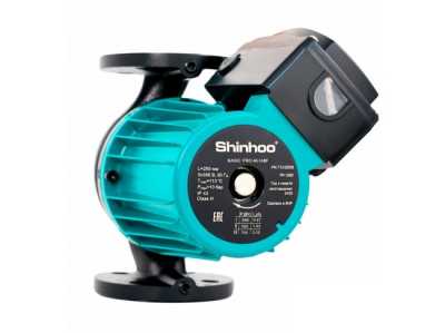 Циркуляционный насос BASIC PRO 40-18SF, 3x380 В, 50 Гц, потреб мощность: 1000/770/670  Вт, присоед фланцевое: DN40 PN10, корпус: чугун, раб колесо: нерж сталь, SHINHOO