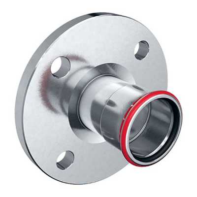 Фланец Mapress из углеродистой стали, PN 10/16, с прессовым соединением: d=54мм, DN=50, Geberit