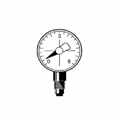 Манометр MANOMETER 0-25BAR 63MM RМ"
