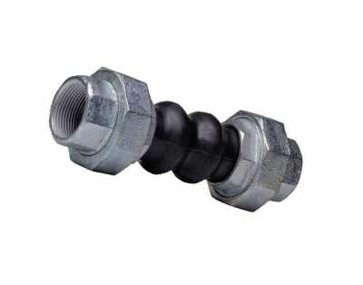 Резиновый компенсатор (EXPANSION JOINT BRASS), R2" PN16, внутренняя резьба, ∅ сильфона 109 мм, Grundfos