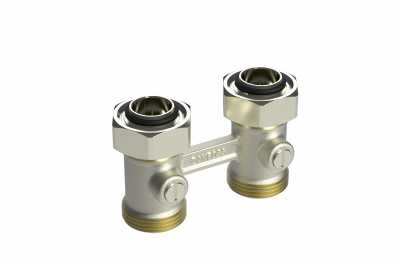 Клапан запорный LV-KB DN 20 PN 10, Т=95 °С, прямой, без возможности опорожнения, для нижнего присоединения к радиатору, Ридан