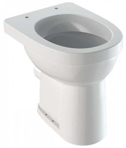 Напольный унитаз горизонтальный смыв Geberit Renova Comfort, увеличенной высоты, для лиц с ограниченными возможностями, горизонтальный выпуск: T=47см, Белый