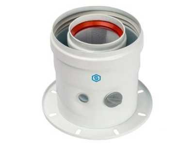 Начальный коаксиальный прямой участок только для ECO Classiс / ECO Nova, длина 105 мм, диам. 60/100 мм