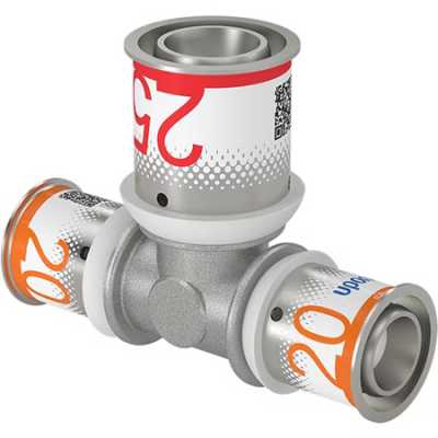 UPONOR S-PRESS PLUS ТРОЙНИК РЕДУКЦИОННЫЙ ЛАТУННЫЙ 20-25-20 '10А