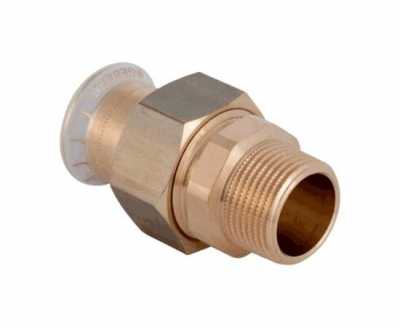 Разъемное соединение Mapress из меди, с наружной резьбой: CC499K, d=35мм, R=1 1/4дюйм, Geberit