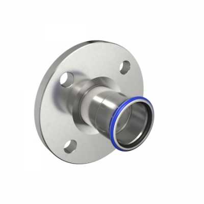 Фланец Mapress из нержавеющей стали, PN 10/16, с прессовым соединением: d=88.9мм, DN=80, Geberit