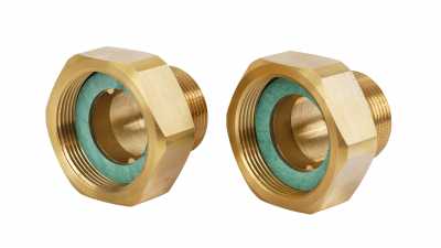 Комплект резьбовых фитингов, наружняя резьба R 1 1/4, PN25, DN32 (G 1 1/2), латунь CW617N, 2 шт, Danfoss