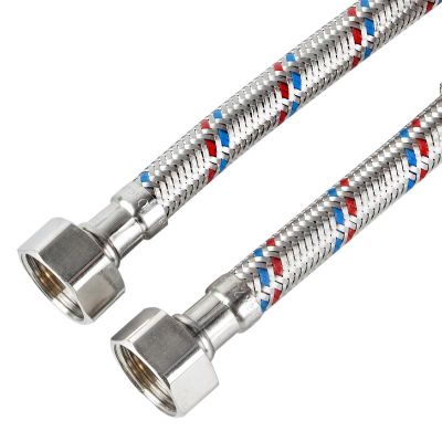 Гибкая подводка для воды в оплетке с ПВХ покрытием 1/2"г/г-60см