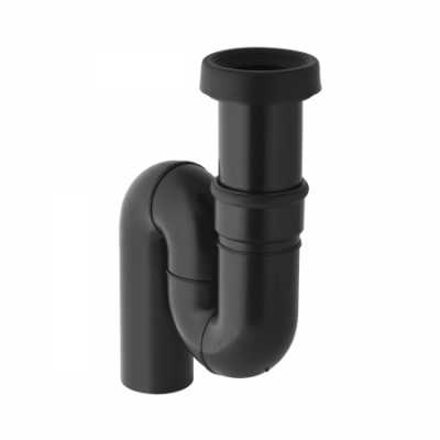 Сифон для чаши «Генуя», вертикальный выпуск: d=110мм, Черный, Geberit