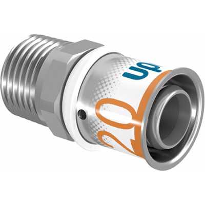 UPONOR S-PRESS ШТУЦЕР С НАРУЖНОЙ РЕЗЬБОЙ 20-R1/2"НР '10Ф