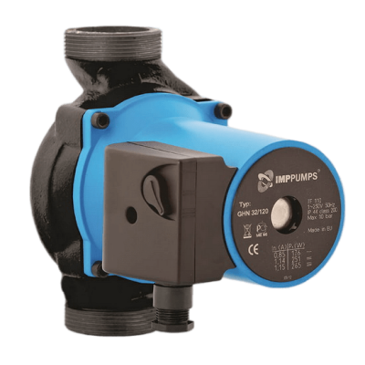 Циркуляционный насос с мокрым ротором GHN 32/70-180, 1x230В, 50 Гц, 140 Вт, трубное присоединение Rp 1¼" PN10, монтажная длина L=180 мм, IMP PUMPS