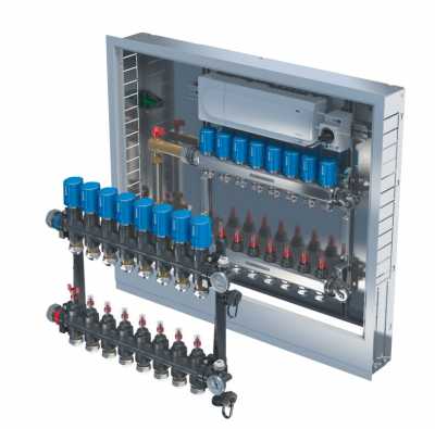 UPONOR COMFORT PORT КОЛЛЕКТОРНЫЙ УЗЕЛ 10 ВЫХОДОВ 2S10RS10000UPSO1AP140