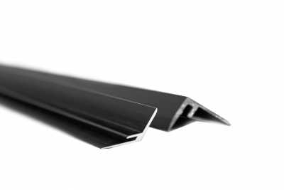 Рамка декоративная профиль F алюминий черный