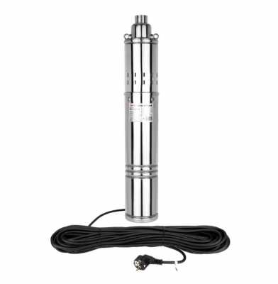 ВН-4-106-32П (4-QGB-1-57F), С ПОПЛАВКОМ ВИНТОВОЙ насос ? 102 mm (4 дюйма) КАБЕЛЬ 25 метров. Мощность 370 ВТ, Макс. напор 106 метров, ном. напор 49 метров, при 1,2 куб.м./ч. Встроенный блок управления. Болты крепления корпуса из НЕРЖАВЕЙК